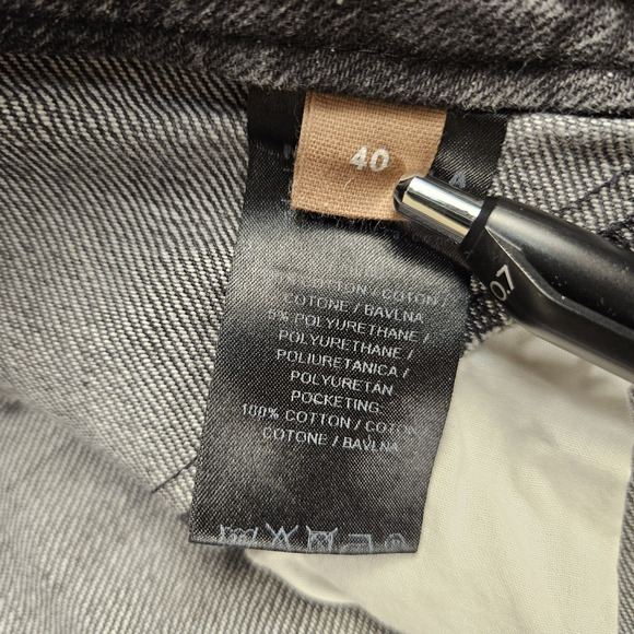 NEHERA Denim Jeans Womens French Size 40 US Size 8 Crop Slovakia Graphite Black - Picture 13 of 16